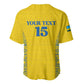 Rwanda Football Custom Baseball Jersey Stand With Amavubi - Yellow LT15