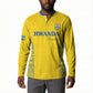 Rwanda Football Custom Button Sweatshirt Stand With Amavubi - Yellow
