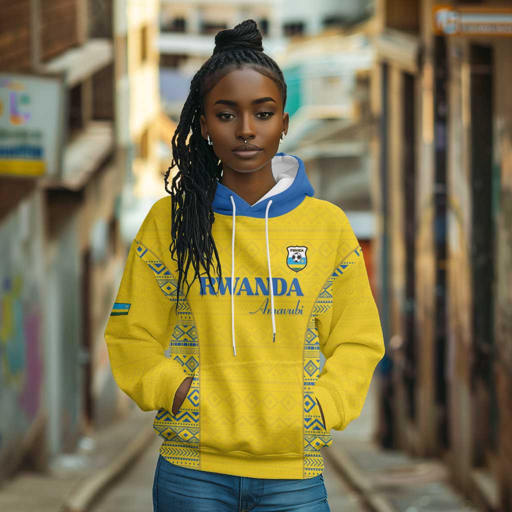 Rwanda Football Custom Hoodie Stand With Amavubi - Yellow - African Pride