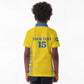Rwanda Football Custom Kid Polo Shirt Stand With Amavubi - Yellow LT15