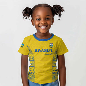 Rwanda Football Custom Kid T shirt Stand With Amavubi - Yellow LT15