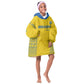 Rwanda Football Custom Kid Wearable Blanket Hoodie Stand With Amavubi - Yellow - African Pride