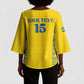 Rwanda Football Custom Kimono Sleeve Blouse Stand With Amavubi - Yellow - African Pride