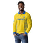 Rwanda Football Custom Long Sleeve Polo Shirt Stand With Amavubi - Yellow - African Pride