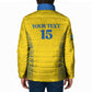 Rwanda Football Custom Padded Jacket Stand With Amavubi - Yellow - African Pride