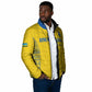 Rwanda Football Custom Padded Jacket Stand With Amavubi - Yellow - African Pride