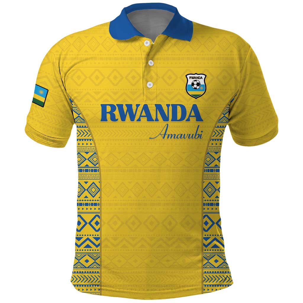Rwanda Football Custom Polo Shirt Stand With Amavubi - Yellow by ...