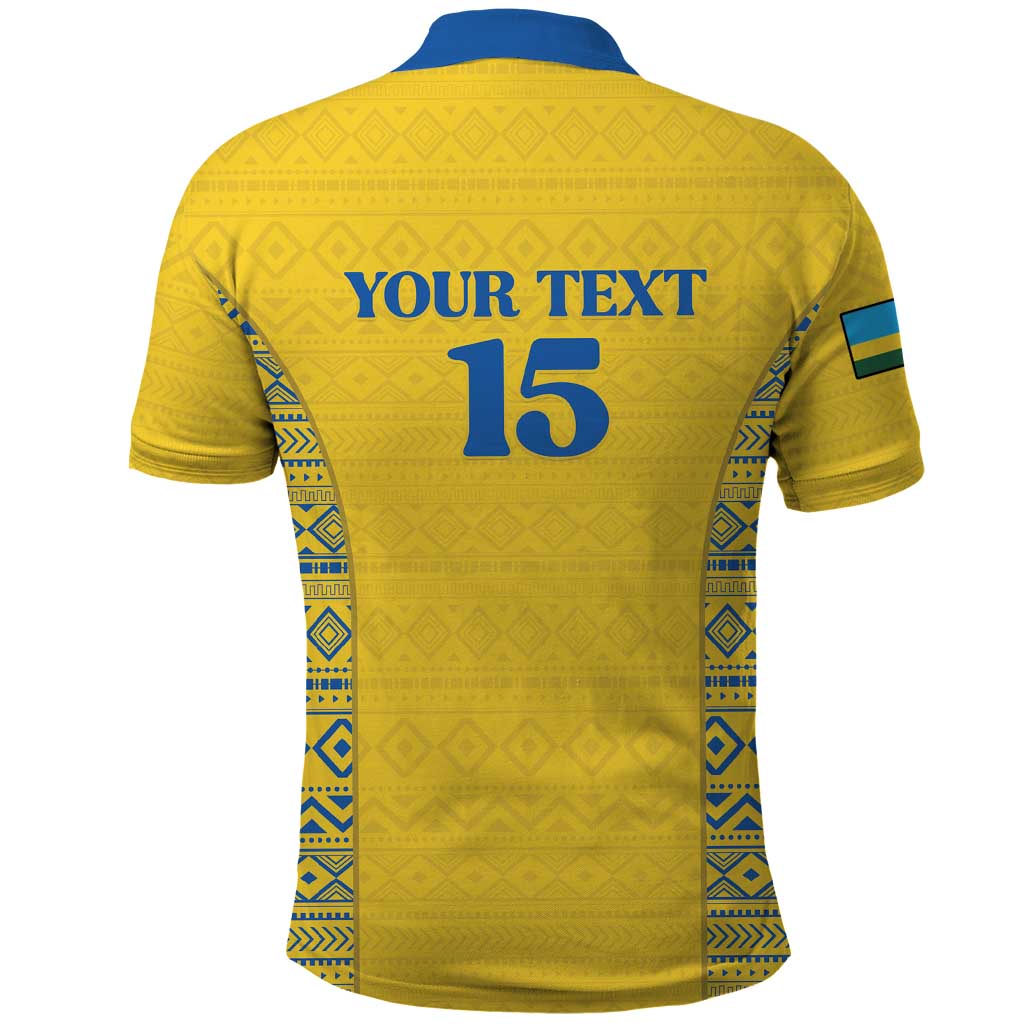 Rwanda Football Custom Polo Shirt Stand With Amavubi - Yellow LT15