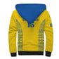 Rwanda Football Custom Sherpa Hoodie Stand With Amavubi - Yellow - African Pride