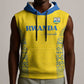 Rwanda Football Custom Sleeveless Hoodie Stand With Amavubi - Yellow - African Pride