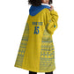 Rwanda Football Custom Wearable Blanket Hoodie Stand With Amavubi - Yellow - African Pride