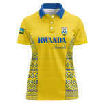 Rwanda Football Custom Women Polo Shirt Stand With Amavubi - Yellow LT15