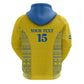 Rwanda Football Custom Zip Hoodie Stand With Amavubi - Yellow - African Pride