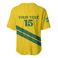 Custom Rwanda Football Baseball Jersey Pride Of Rwanda - Yellow LT15