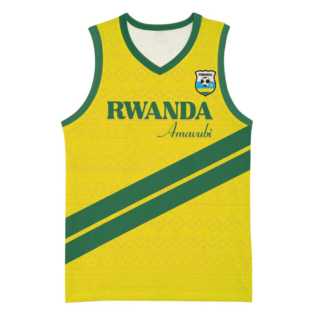 Custom Rwanda Football Basketball Jersey Pride Of Rwanda - Yellow by ...