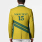 Custom Rwanda Football Blazer Pride Of Rwanda - Yellow - African Pride