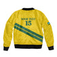 Custom Rwanda Football Bomber Jacket Pride Of Rwanda - Yellow - African Pride