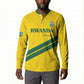Custom Rwanda Football Button Sweatshirt Pride Of Rwanda - Yellow