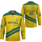 Custom Rwanda Football Hockey Jersey Pride Of Rwanda - Yellow - African Pride