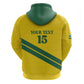 Custom Rwanda Football Hoodie Pride Of Rwanda - Yellow - African Pride