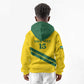 Custom Rwanda Football Kid Hoodie Pride Of Rwanda - Yellow - African Pride