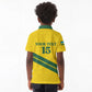 Custom Rwanda Football Kid Polo Shirt Pride Of Rwanda - Yellow LT15
