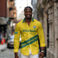 Custom Rwanda Football Long Sleeve Button Shirt Pride Of Rwanda - Yellow - African Pride