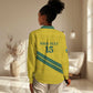 Custom Rwanda Football Women Casual Shirt Pride Of Rwanda - Yellow - African Pride