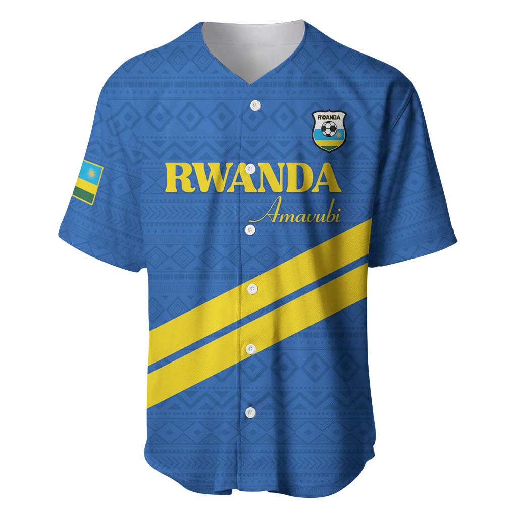 Custom Rwanda Football Baseball Jersey Pride Of Rwanda - Blue by ...