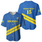 Custom Rwanda Football Baseball Jersey Pride Of Rwanda - Blue LT15