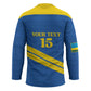 Custom Rwanda Football Hockey Jersey Pride Of Rwanda - Blue - African Pride