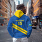 Custom Rwanda Football Hoodie Pride Of Rwanda - Blue - African Pride