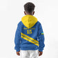 Custom Rwanda Football Kid Hoodie Pride Of Rwanda - Blue - African Pride