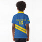 Custom Rwanda Football Kid Polo Shirt Pride Of Rwanda - Blue LT15