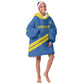 Custom Rwanda Football Kid Wearable Blanket Hoodie Pride Of Rwanda - Blue - African Pride