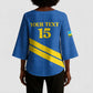 Custom Rwanda Football Kimono Sleeve Blouse Pride Of Rwanda - Blue - African Pride