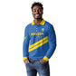 Custom Rwanda Football Long Sleeve Polo Shirt Pride Of Rwanda - Blue - African Pride