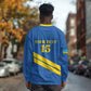 Custom Rwanda Football Long Sleeve Shirt Pride Of Rwanda - Blue - African Pride