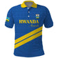 Custom Rwanda Football Polo Shirt Pride Of Rwanda - Blue LT15