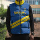 Custom Rwanda Football Sleeveless Puffer Jacket Pride Of Rwanda - Blue - African Pride