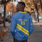 Custom Rwanda Football Sweatshirt Pride Of Rwanda - Blue - African Pride