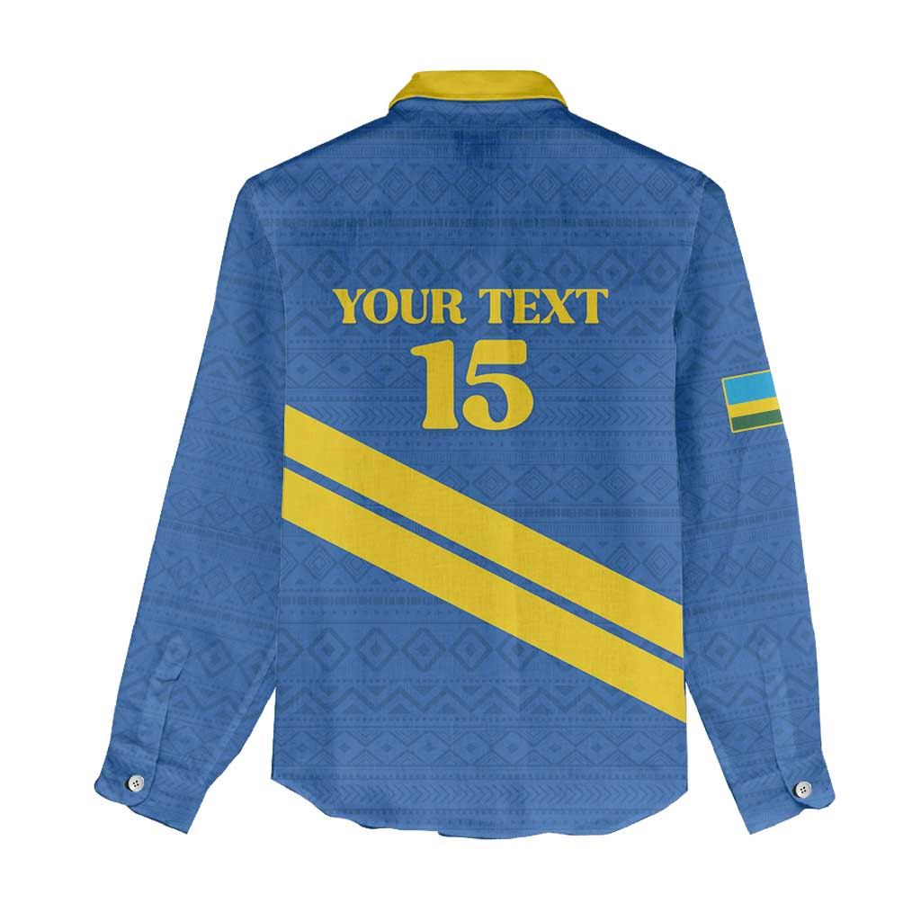 Custom Rwanda Football Women Casual Shirt Pride Of Rwanda - Blue - African Pride
