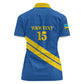 Custom Rwanda Football Women Polo Shirt Pride Of Rwanda - Blue LT15