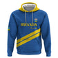 Custom Rwanda Football Zip Hoodie Pride Of Rwanda - Blue - African Pride