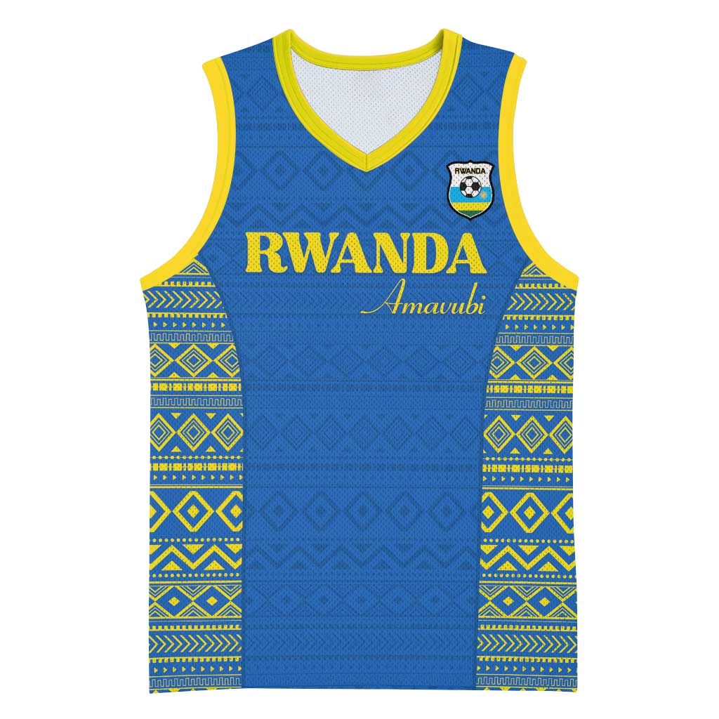 Rwanda Football Custom Basketball Jersey Stand With Amavubi - Blue by ...