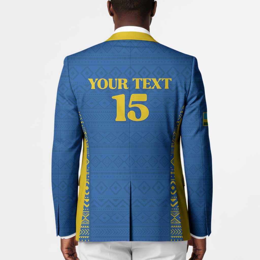 Rwanda Football Custom Blazer Stand With Amavubi - Blue - African Pride
