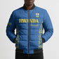 Rwanda Football Custom Bomber Puffer Jacket Stand With Amavubi - Blue - African Pride