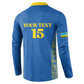 Rwanda Football Custom Button Sweatshirt Stand With Amavubi - Blue
