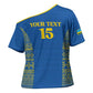 Rwanda Football Custom Cross Shoulder Shirt Stand With Amavubi - Blue - African Pride