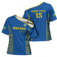 Rwanda Football Custom Cross Shoulder Shirt Stand With Amavubi - Blue - African Pride